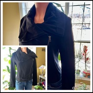 Express Side Zipper Crop Jacket - Small - EUC